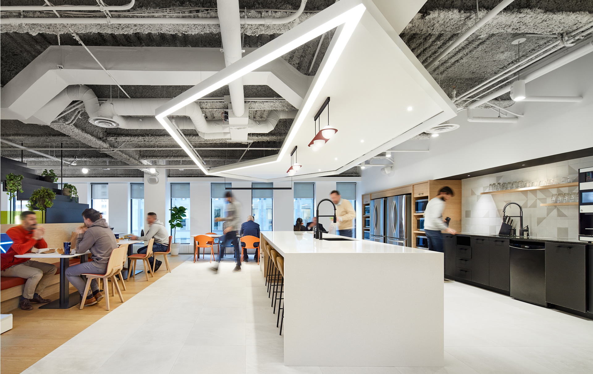 Cafeteria Station FinTech Montréal par VAD